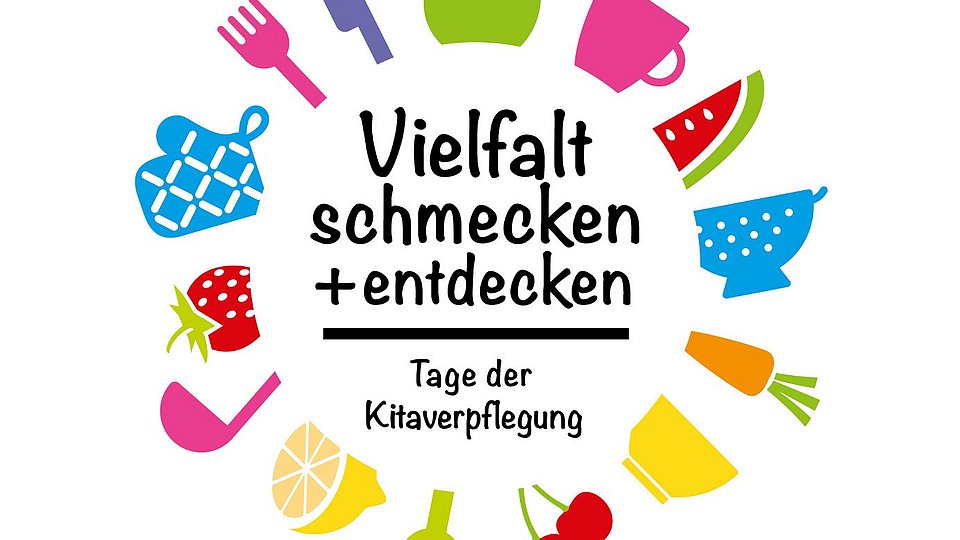 Vielfalt Schmecken und Entdecken: Logo Tage der Kitaverpflegung