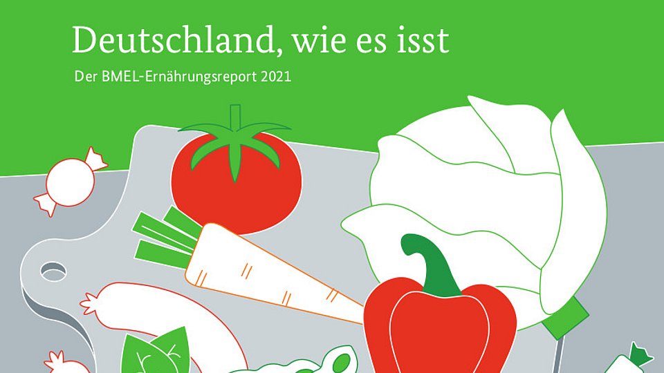 Coverfoto vom Ernährungsreport 2021