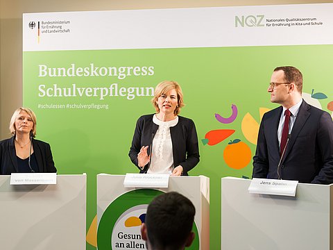 Bundesgesundheitsminister Jens Spahn und Bundesernährungsministerin Julia Klöckner